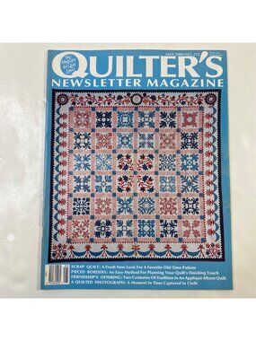 Quilters Newsletter Magazine May 1989 No. 212 Quilting Patterns